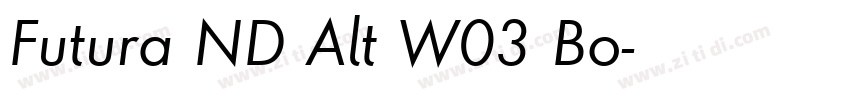 Futura ND Alt W03 Bo字体转换